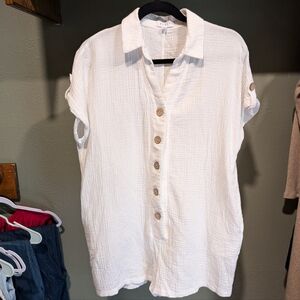 Oversized Gauzy Romper